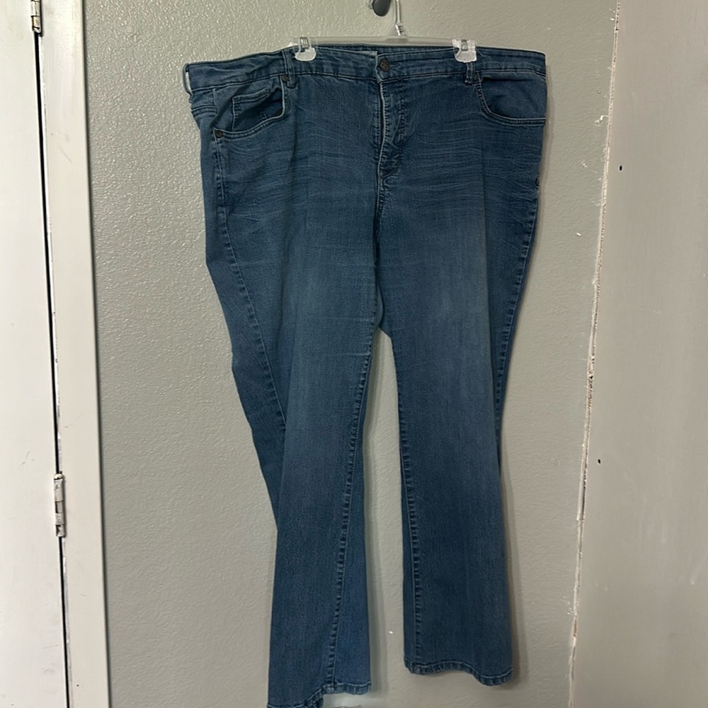 Code bleu soleil curvy bootcut jeans